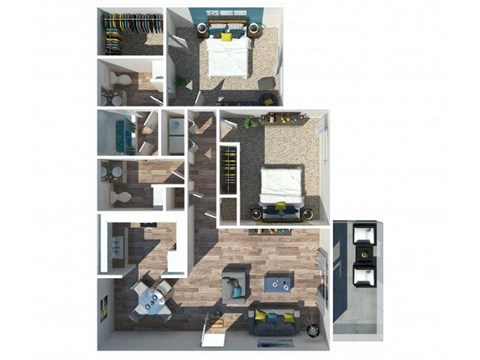 Meadow Floorplan at Addison at Sutherland, Knoxville, TN 37909  